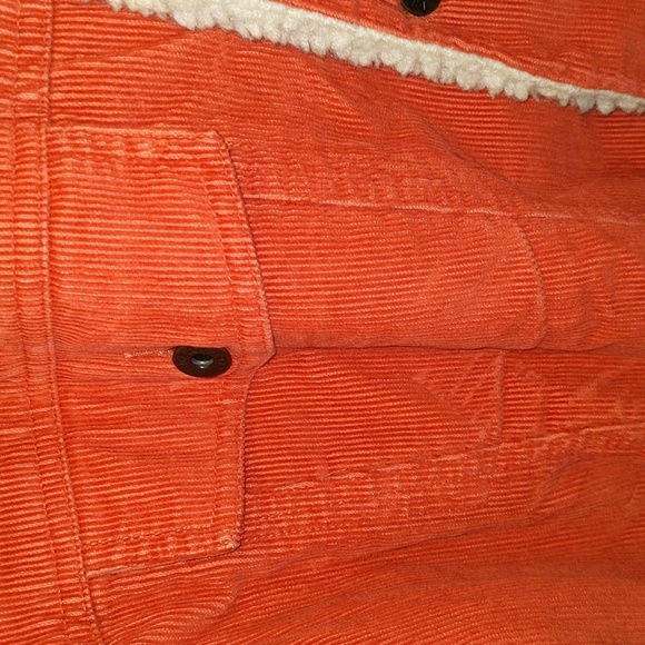 LLBean Men's XL Tall Corduroy Plush Lined Button Front Barn Chore Trucker Jacket - Picture 3 of 8